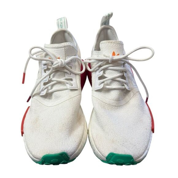 Adidas NMD_R1 NMD R1 White Magenta Green Women's Running Shoes Sneakers 8 - Picture 4 of 6